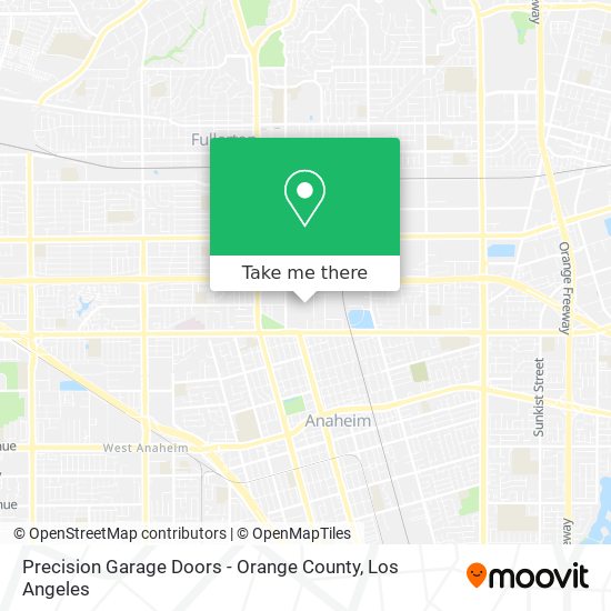 Mapa de Precision Garage Doors - Orange County