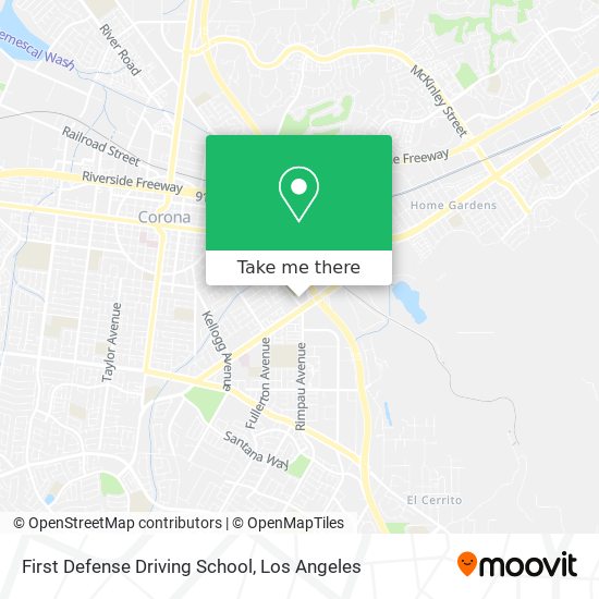 Mapa de First Defense Driving School