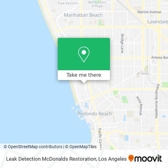 Leak Detection McDonalds Restoration map