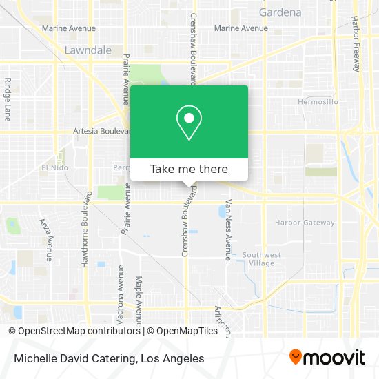 Michelle David Catering map