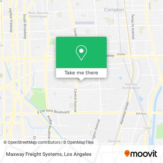 Maxway Freight Systems map