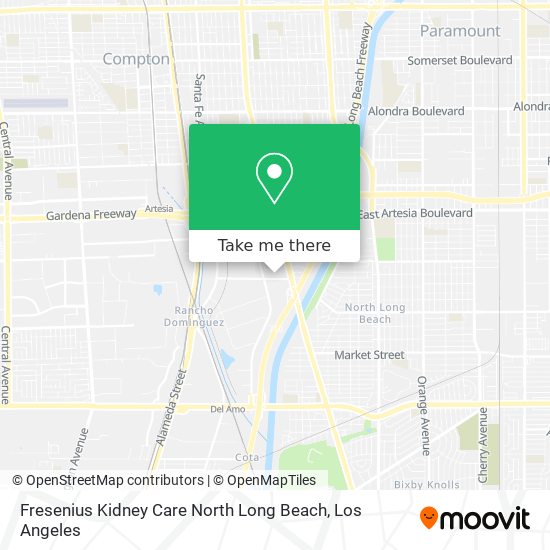 Mapa de Fresenius Kidney Care North Long Beach