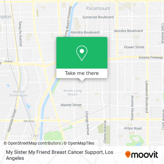 My Sister My Friend Breast Cancer Support map
