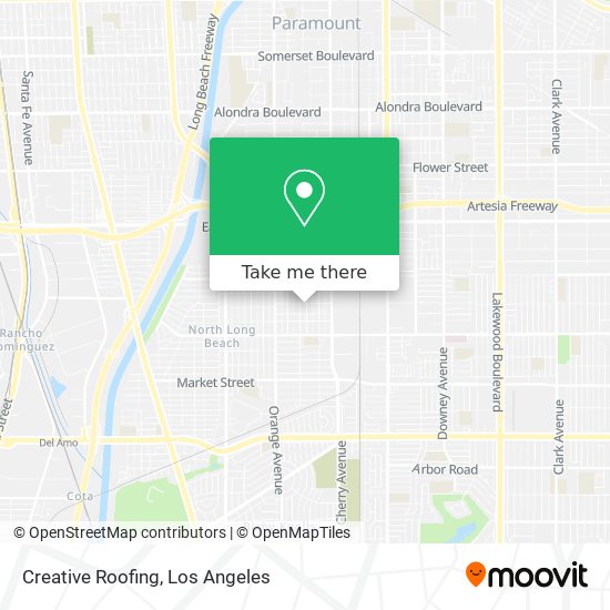 Creative Roofing map