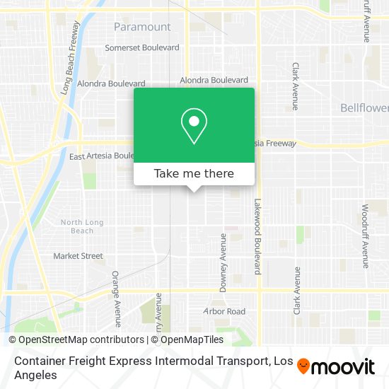 Mapa de Container Freight Express Intermodal Transport