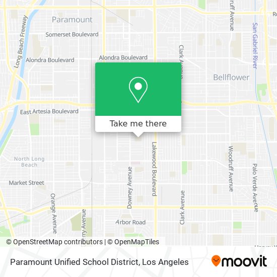 Mapa de Paramount Unified School District