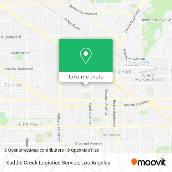 Mapa de Saddle Creek Logistics Service