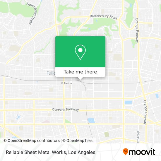 Reliable Sheet Metal Works map