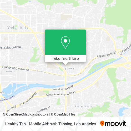 Healthy Tan - Mobile Airbrush Tanning map