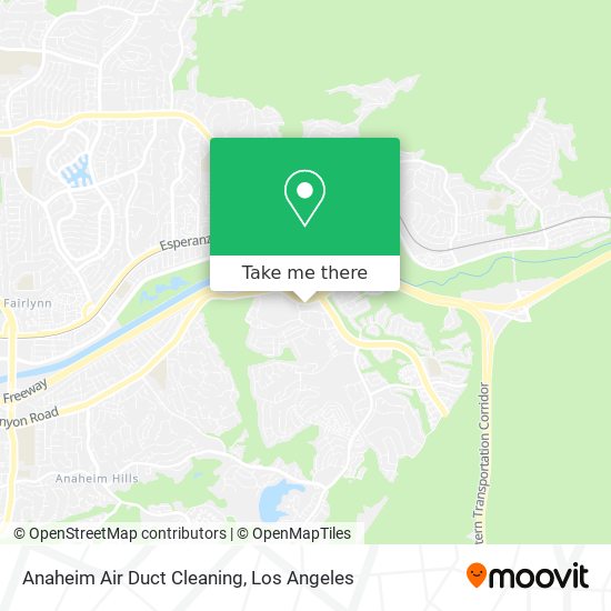 Anaheim Air Duct Cleaning map