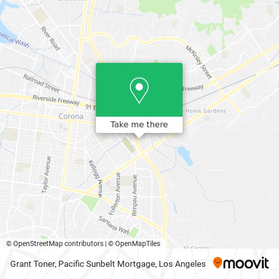 Grant Toner, Pacific Sunbelt Mortgage map