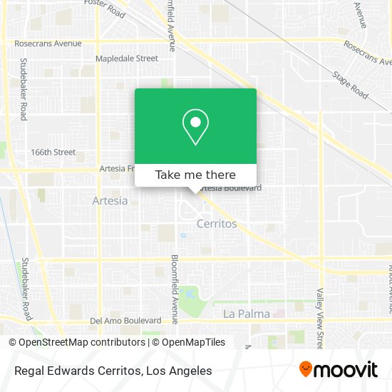 Regal Edwards Cerritos map