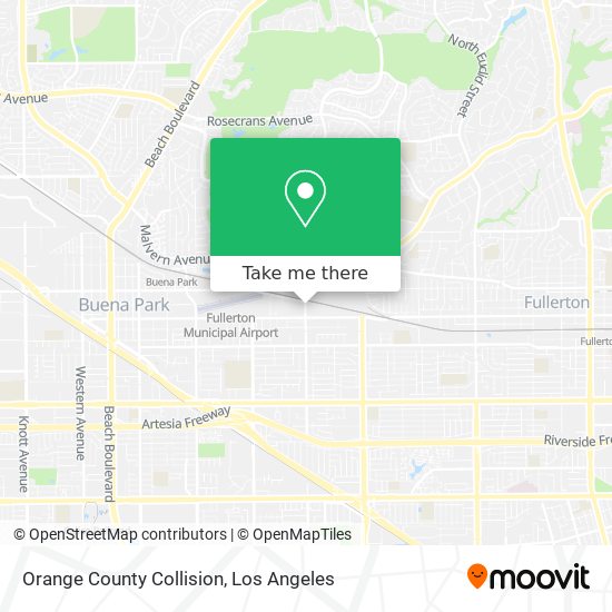 Orange County Collision map