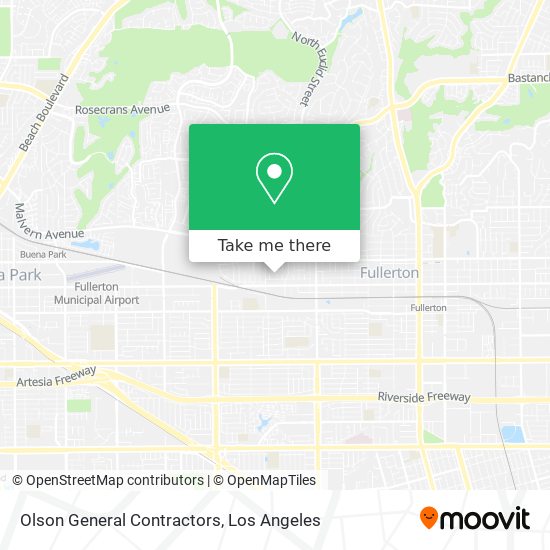 Olson General Contractors map