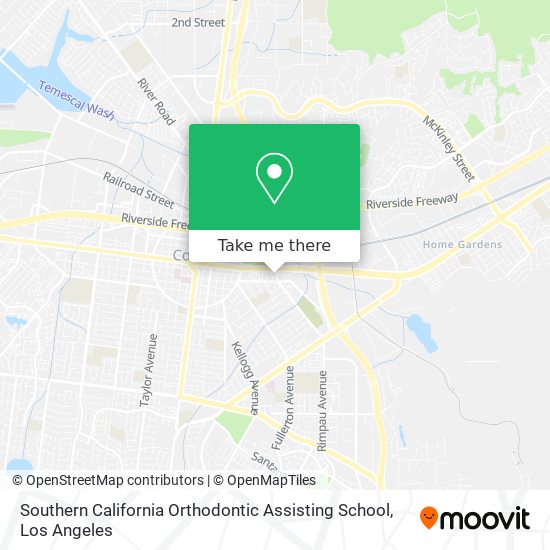 Mapa de Southern California Orthodontic Assisting School