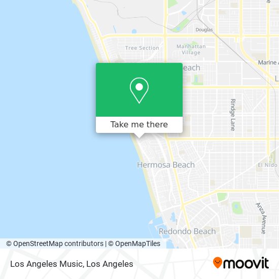 Los Angeles Music map