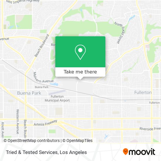 Mapa de Tried & Tested Services