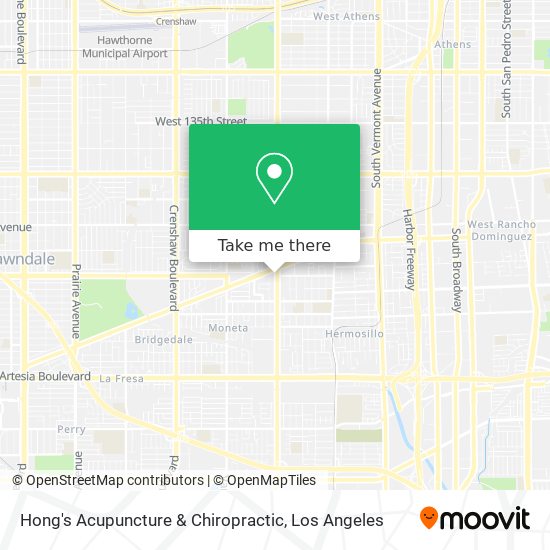 Hong's Acupuncture & Chiropractic map