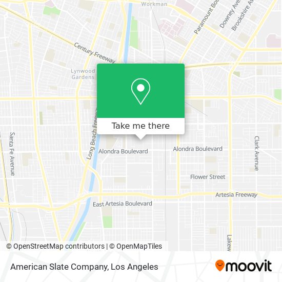 Mapa de American Slate Company