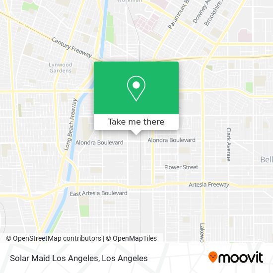 Solar Maid Los Angeles map