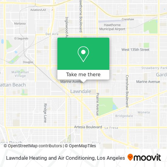 Lawndale Heating and Air Conditioning map