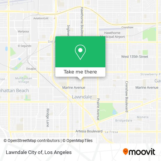 Lawndale City of map