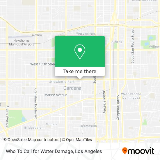 Mapa de Who To Call for Water Damage