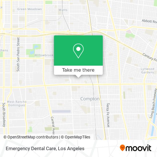 Emergency Dental Care map