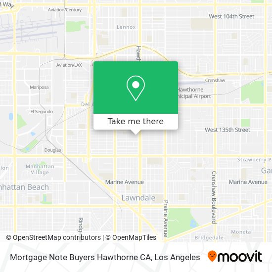 Mapa de Mortgage Note Buyers Hawthorne CA