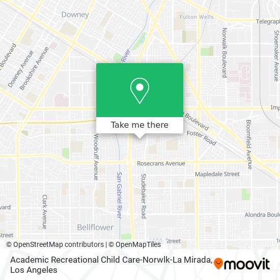 Mapa de Academic Recreational Child Care-Norwlk-La Mirada