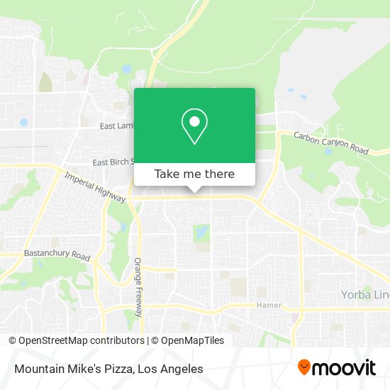 Mountain Mike's Pizza map