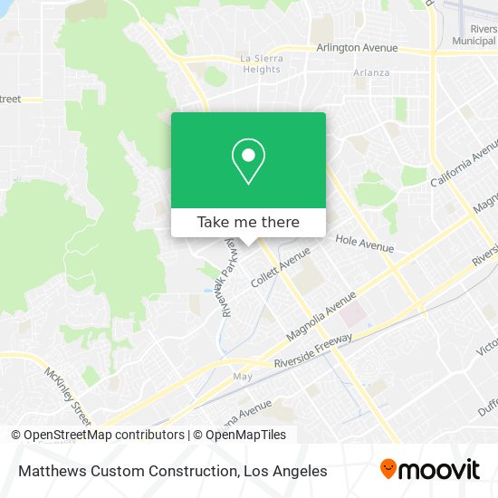 Matthews Custom Construction map