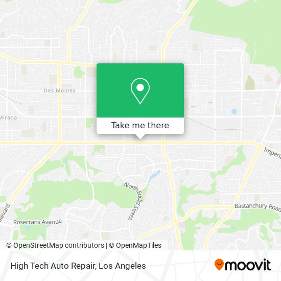 High Tech Auto Repair map