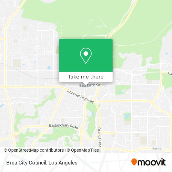 Brea City Council map