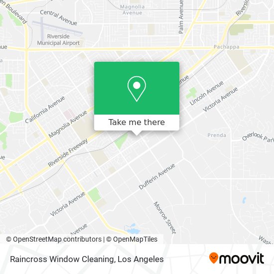 Raincross Window Cleaning map