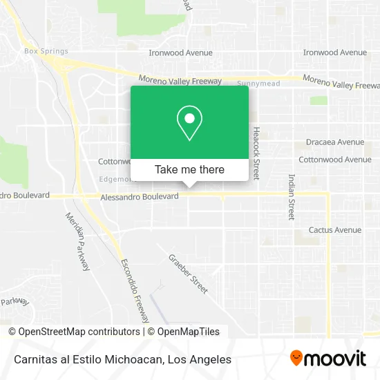 Mapa de Carnitas al Estilo Michoacan