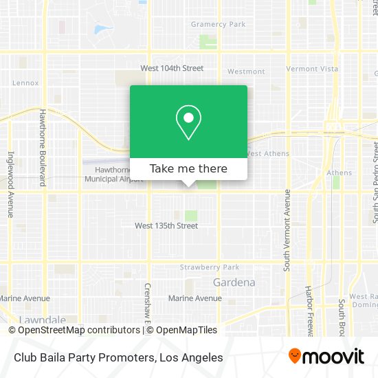 Club Baila Party Promoters map