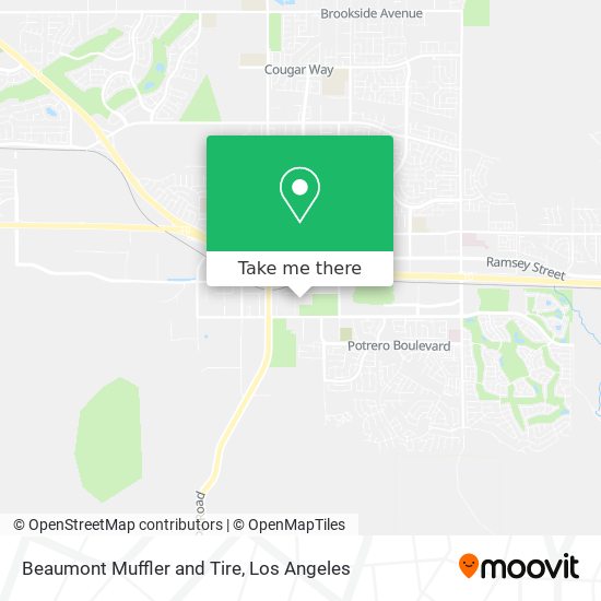 Beaumont Muffler and Tire map