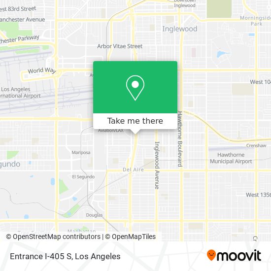 Mapa de Entrance I-405 S