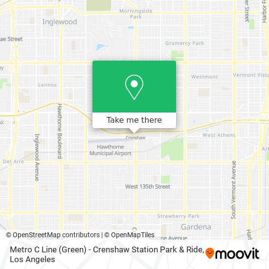 Metro C Line (Green) - Crenshaw Station Park & Ride map