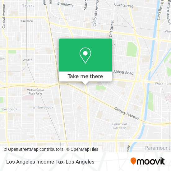 Mapa de Los Angeles Income Tax