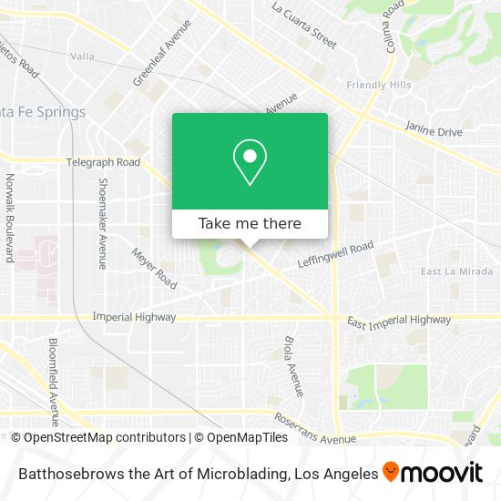 Batthosebrows the Art of Microblading map