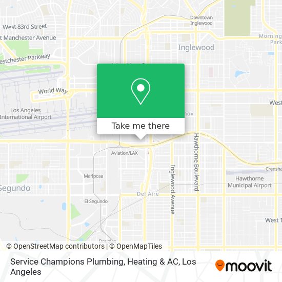 Mapa de Service Champions Plumbing, Heating & AC