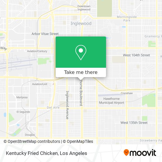 Kentucky Fried Chicken map