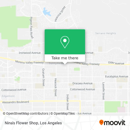Mapa de Nina's Flower Shop