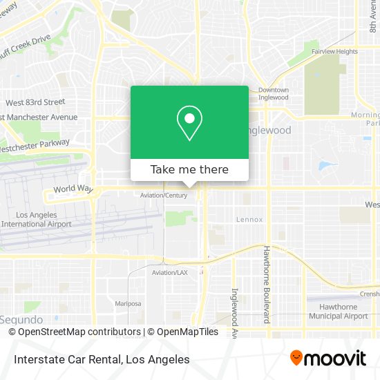 Interstate Car Rental map