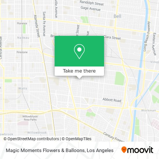 Magic Moments Flowers & Balloons map