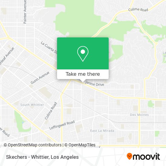 Skechers - Whittier map