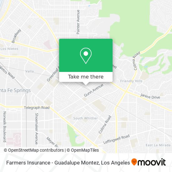 Farmers Insurance - Guadalupe Montez map