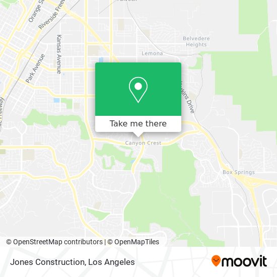 Jones Construction map